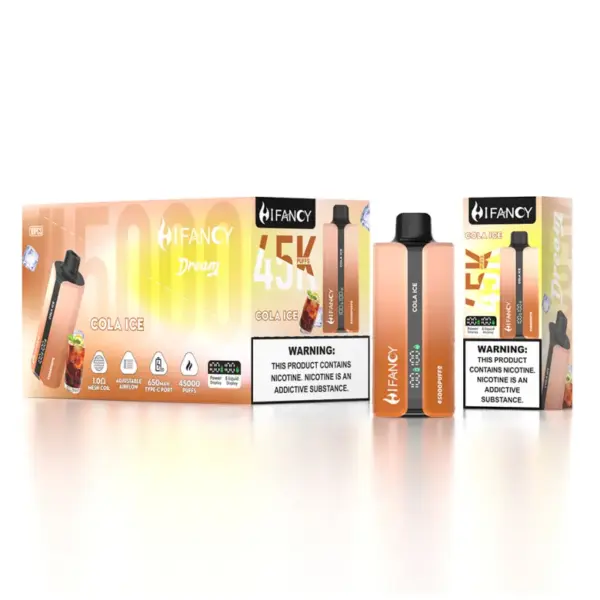 EU Vape Hifancy 45000 Puffs 45K Wegwerp Vape Gratis Verzending Groothandel 10 Smaken