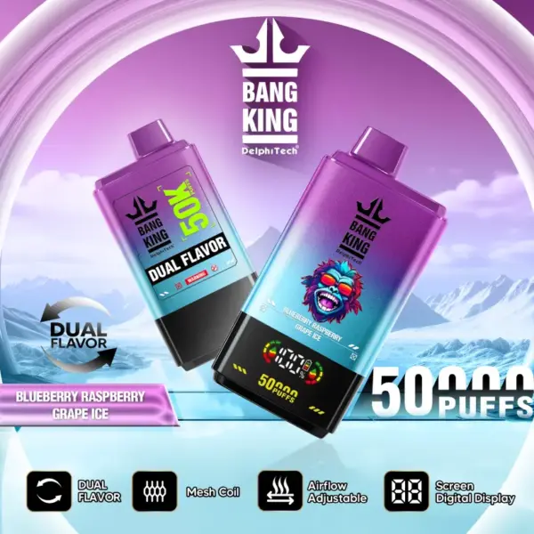 EU Magazijn Bang King 50000 Puffs 2-in-1 Wegwerp Vape Bezorging 3-7 Werkdagen