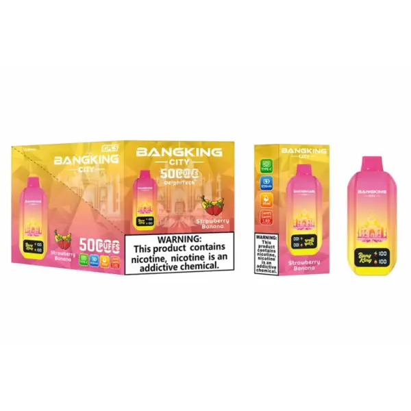 EU Magazijn Bang King 50k Puffs City Wegwerp Vape 50000 Gratis Verzending 3–7 Werkdagen