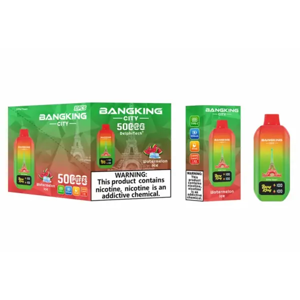 EU Magazijn Bang King 50k Puffs City Wegwerp Vape 50000 Gratis Verzending 3–7 Werkdagen