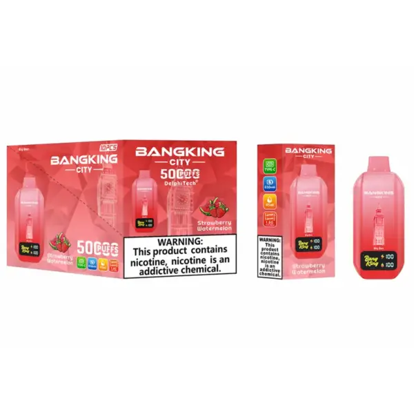 EU Magazijn Bang King 50k Puffs City Wegwerp Vape 50000 Gratis Verzending 3–7 Werkdagen