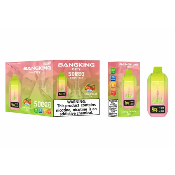 EU Magazijn Bang King 50k Puffs City Wegwerp Vape 50000 Gratis Verzending 3–7 Werkdagen