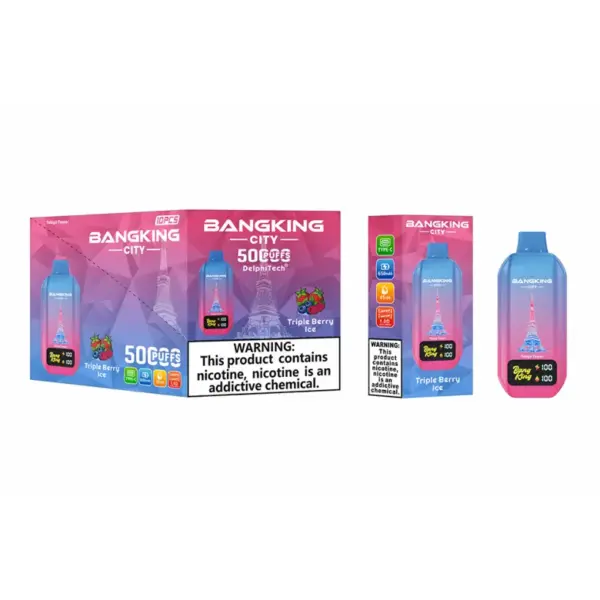 EU Magazijn Bang King 50k Puffs City Wegwerp Vape 50000 Gratis Verzending 3–7 Werkdagen