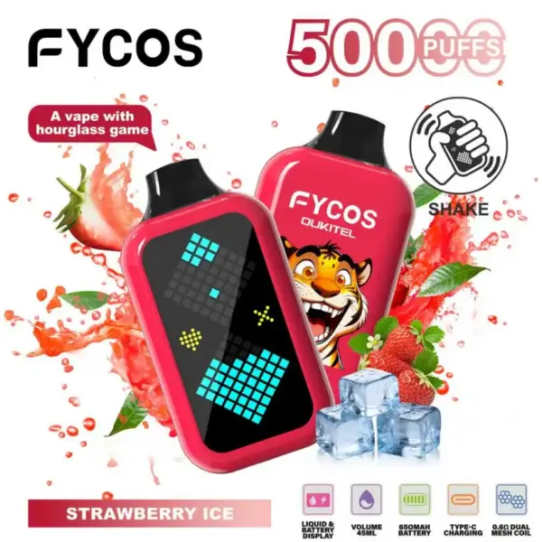 FYCOS 50K Puffs met Zandloper Spel Wegwerp Vape 50000 EU Magazijn