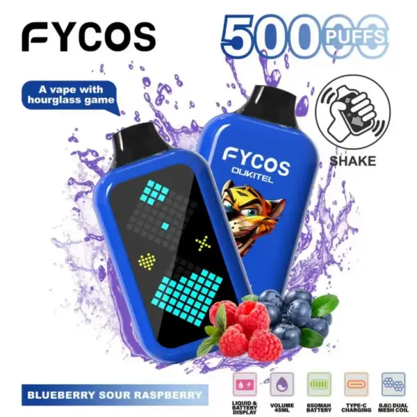 FYCOS 50K Puffs met Zandloper Spel Wegwerp Vape 50000 EU Magazijn