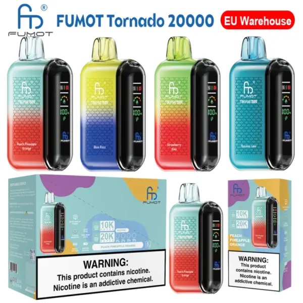 Fumot 20000 Trekjes 20k Torando Randm Wegwerp Vape Gratis Verzending EU Magazijn