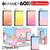 Hifancy 60000 Puffs Wegwerp Vape 2-in-1 Twin Max Gratis Verzending EU Magazijn