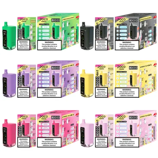 POCO FR 80000 Puffs Wegwerp Vape 4 In 1 Smaken Gratis Verzending EU Magazijn