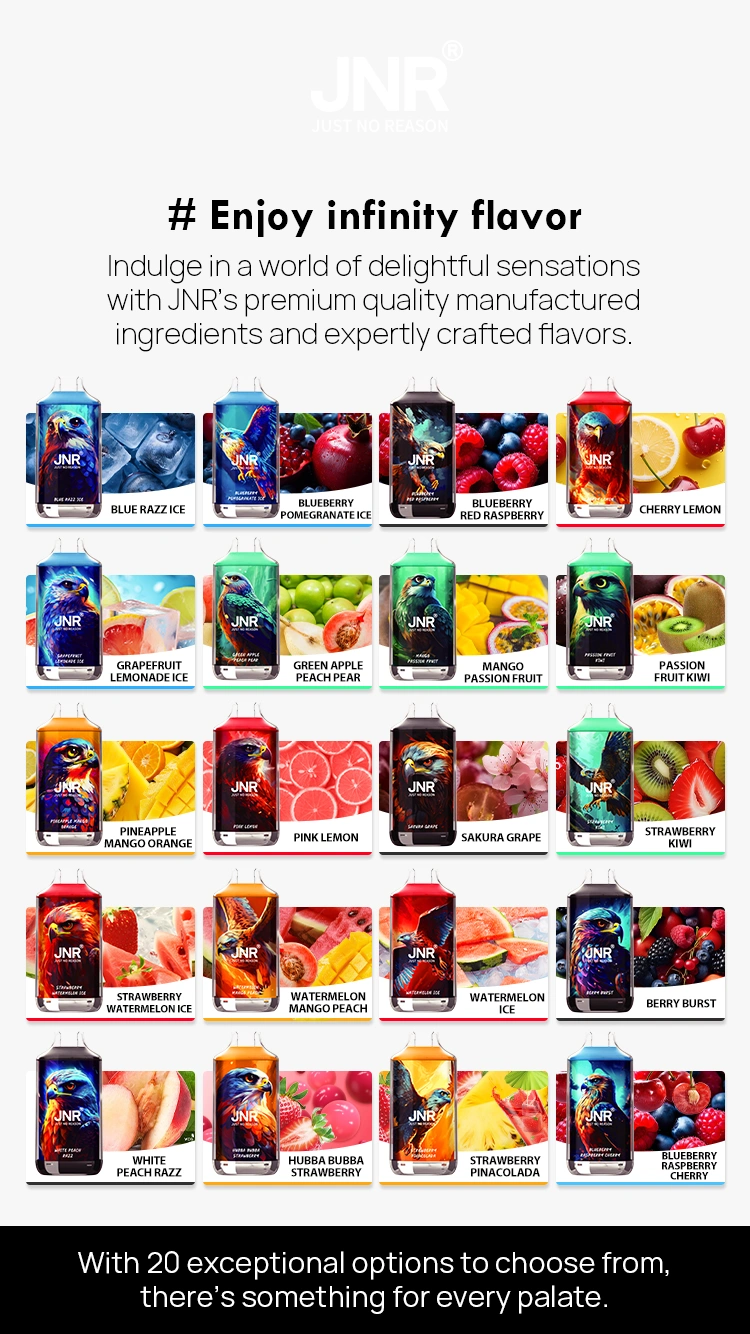 Puff 16k JNR 16000 Trekjes Falcon Crystal Wegwerp Vape Pen Gratis Verzending EU Magazijn