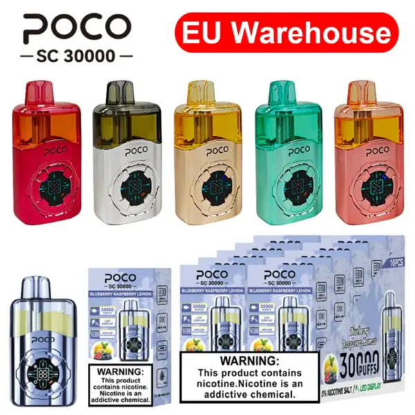 Puff 30K Vape POCO SC 30000 Puffs Wegwerp Vape Gratis Verzending EU Magazijn