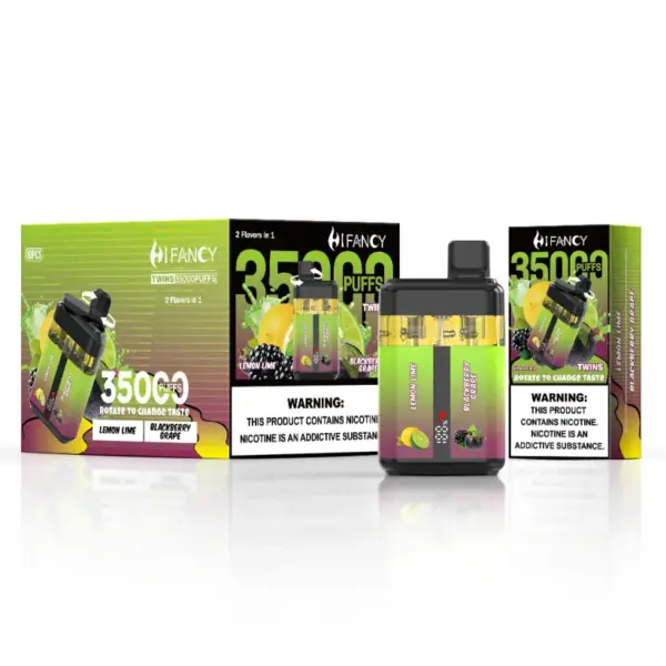 Puff EU Hifancy Twins 35000 Puffs 35K Wegwerp Vape Groothandel Gratis Verzending 3–7 Werkdagen