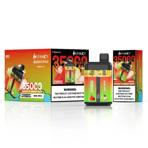 Puff EU Hifancy Twins 35000 Puffs 35K Wegwerp Vape Groothandel Gratis Verzending 3–7 Werkdagen