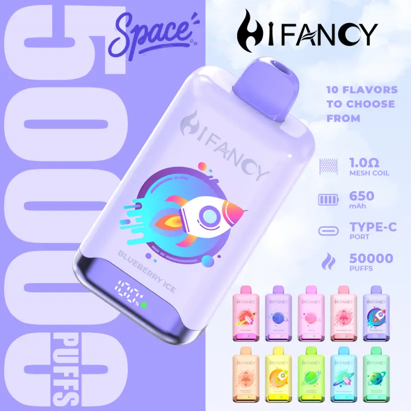 Puff EU Vape Hifancy 50.000 Puffs 50K Wegwerp Vape Groothandel 3-7 Werkdagen Levering