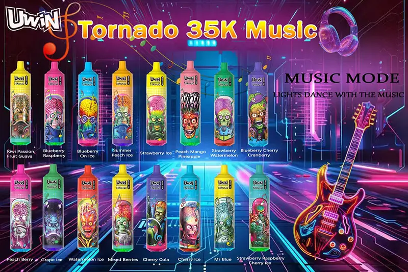Uwin 35k Puffs Randm Tornado Beat Wegwerp Vape 35000 Gratis Verzending