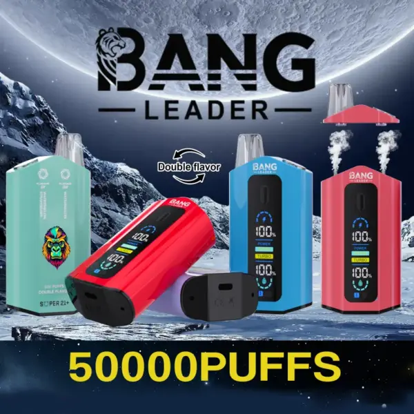 Bang Leader 50k Trekjes 2 In 1 Dubbele Smaken Beste Wegwerp Vape 50000 Gratis Verzending