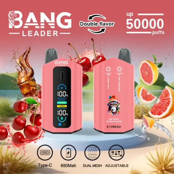 Bang Leader 50k Trekjes 2 In 1 Dubbele Smaken Beste Wegwerp Vape 50000 Gratis Verzending