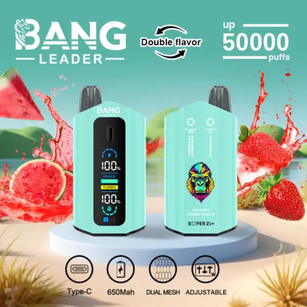 Bang Leader 50k Trekjes 2 In 1 Dubbele Smaken Beste Wegwerp Vape 50000 Gratis Verzending