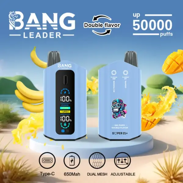 Bang Leader 50k Trekjes 2 In 1 Dubbele Smaken Beste Wegwerp Vape 50000 Gratis Verzending