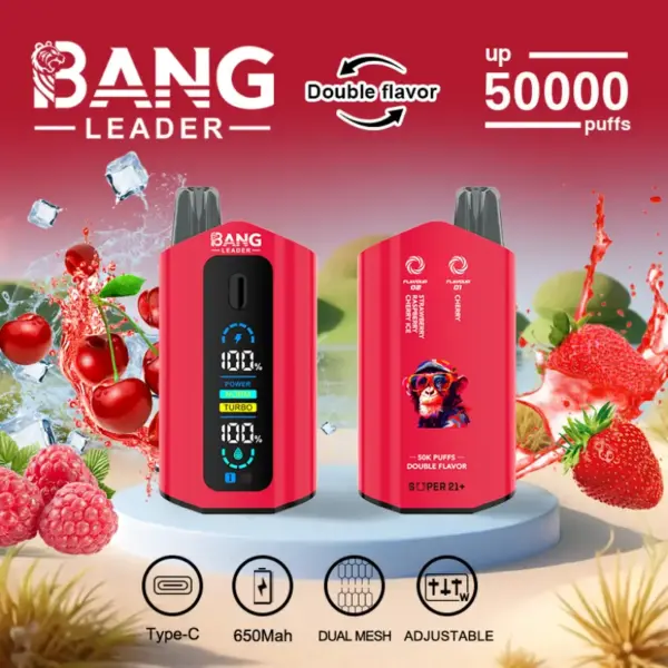 Bang Leader 50k Trekjes 2 In 1 Dubbele Smaken Beste Wegwerp Vape 50000 Gratis Verzending
