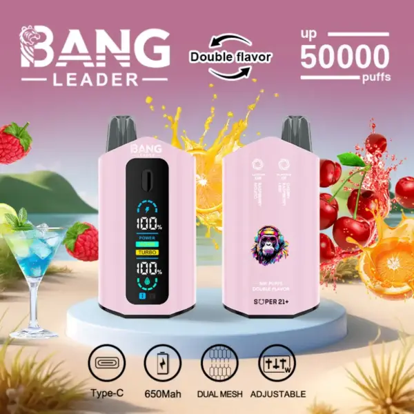 Bang Leader 50k Trekjes 2 In 1 Dubbele Smaken Beste Wegwerp Vape 50000 Gratis Verzending