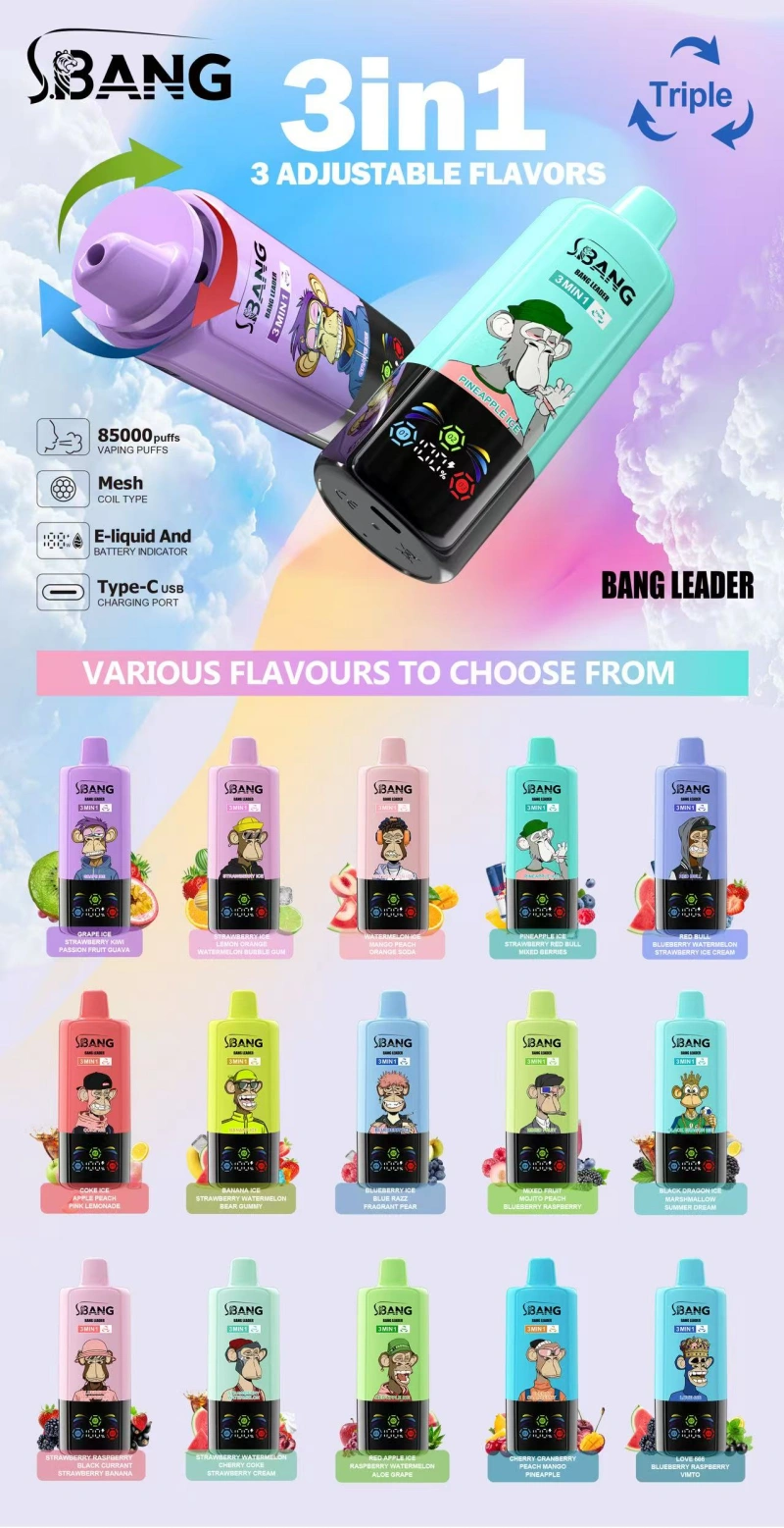 Bang Leader 85k Trekjes 3 In 1 Beste Wegwerp Vape 85000 Gratis Verzending
