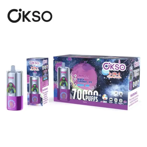 EU Vape OKSO 70000 Puffs 70k 3 in 1 Wegwerp Vape Groothandel Gratis Verzending