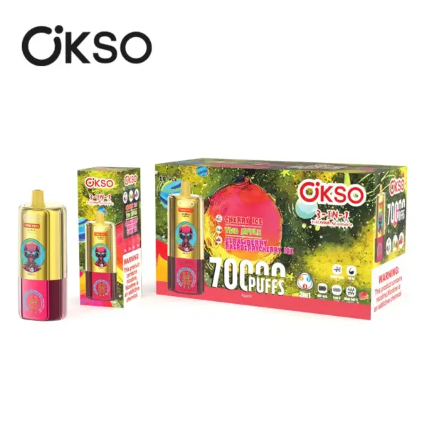 EU Vape OKSO 70000 Puffs 70k 3 in 1 Wegwerp Vape Groothandel Gratis Verzending