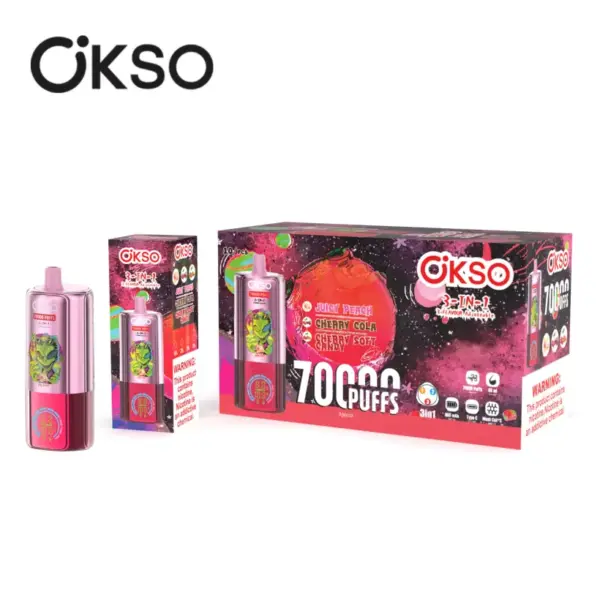 EU Vape OKSO 70000 Puffs 70k 3 in 1 Wegwerp Vape Groothandel Gratis Verzending