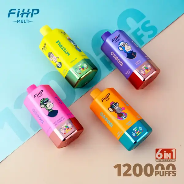 FIHP 120K Puffs 6-in-1 Wegwerp Vape 120000 Groothandel Gratis Verzending