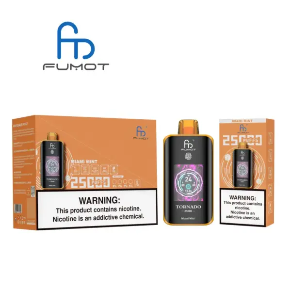 Fumot 25k Puffs Tornado 25000 Wegwerp Vape Groothandel Gratis Verzending