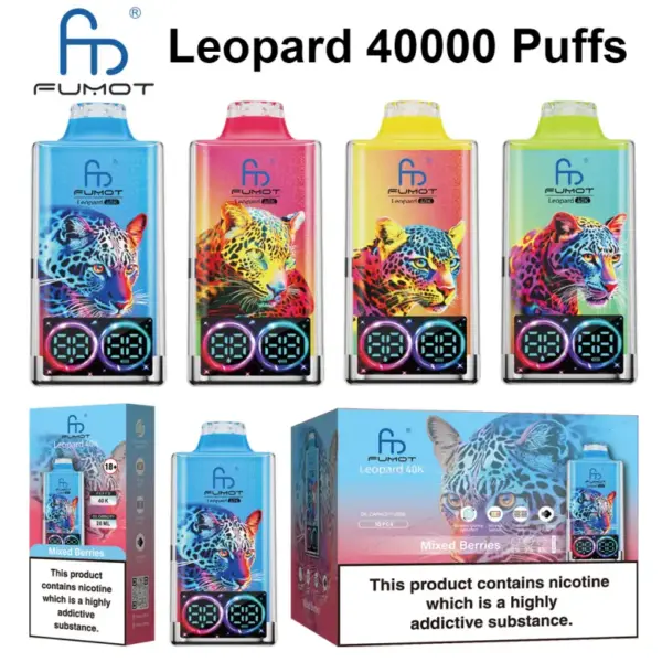 Fumot 40k Puffs Leopard 40000 Beste Wegwerp Vape Pen Gratis Verzending