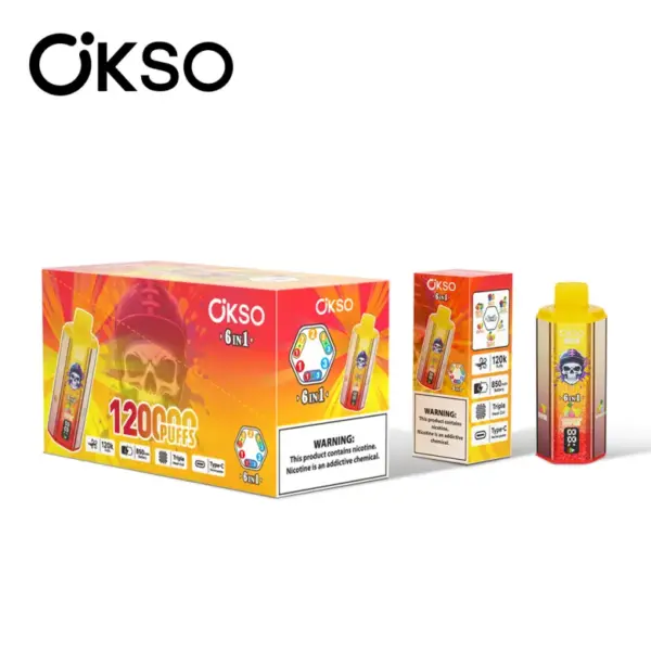 OKSO 120K Puffs 6 In 1 Best Disposable Vape Shop 120000 Gratis Verzending