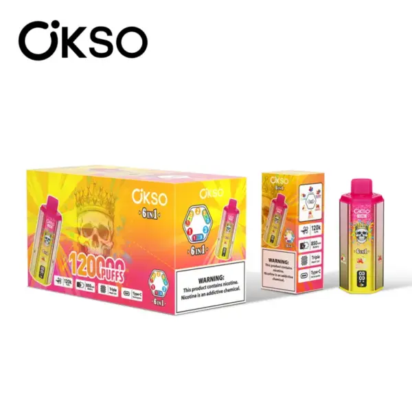 OKSO 120K Puffs 6 In 1 Best Disposable Vape Shop 120000 Gratis Verzending