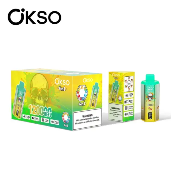 OKSO 120K Puffs 6 In 1 Best Disposable Vape Shop 120000 Gratis Verzending