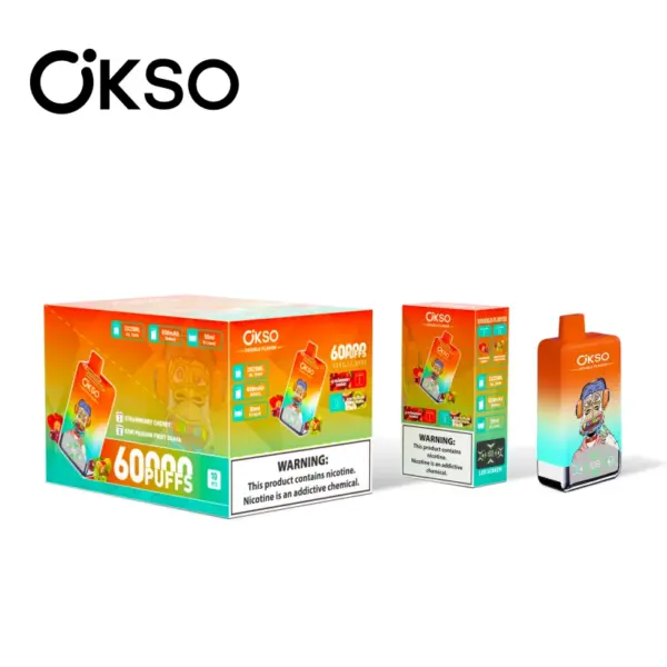 OKSO 60000 Puffs Dubbele Smaak 2 in 1 Wegwerp Vape Gratis Verzending EU Magazijn