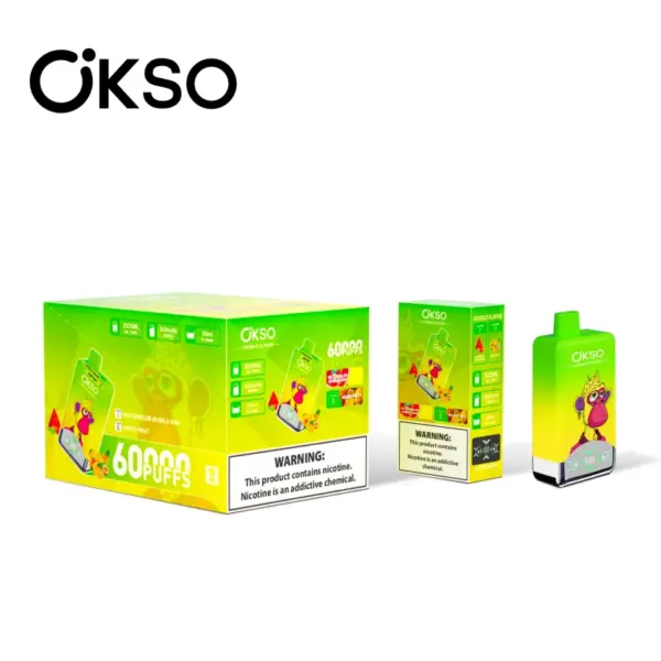 OKSO 60000 Puffs Dubbele Smaak 2 in 1 Wegwerp Vape Gratis Verzending EU Magazijn