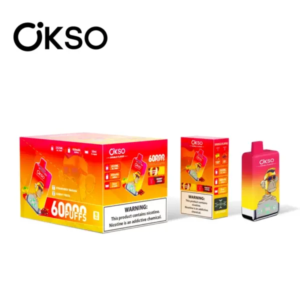 OKSO 60000 Puffs Dubbele Smaak 2 in 1 Wegwerp Vape Gratis Verzending EU Magazijn