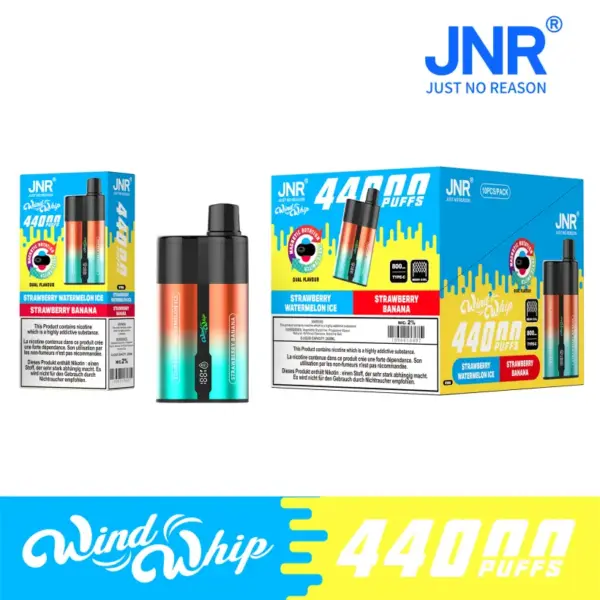 Puff 44k JNR 44000 Puffs Windwhip 2 in 1 Wegwerp Vape Winkel Gratis Verzending
