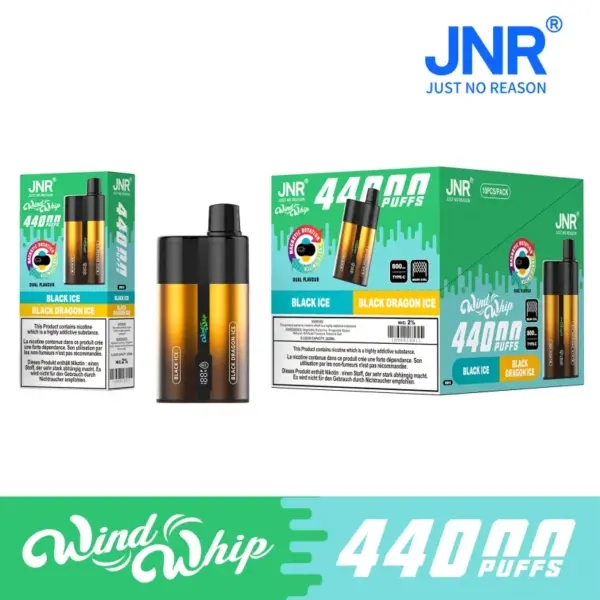 Puff 44k JNR 44000 Puffs Windwhip 2 in 1 Wegwerp Vape Winkel Gratis Verzending