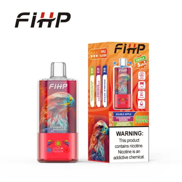 Puff 90k FIHP 90000 Puffs 3 in 1 Kristal Wegwerp Vape Pen Gratis Verzending