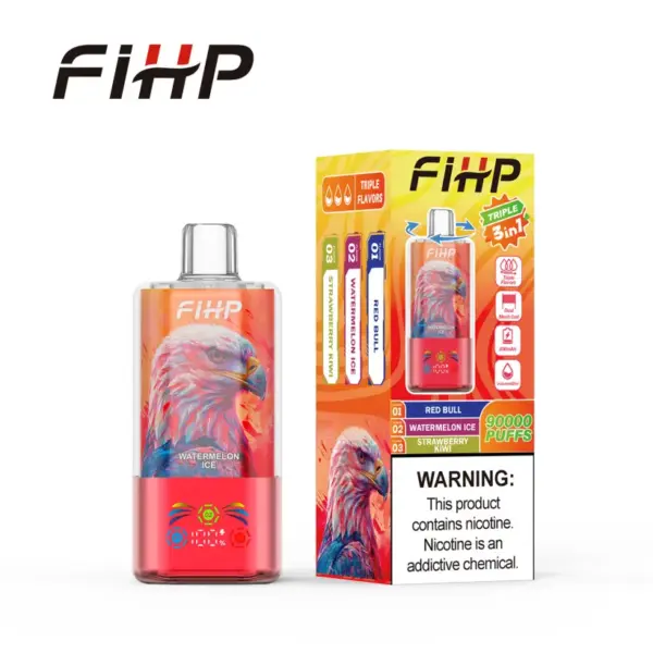 Puff 90k FIHP 90000 Puffs 3 in 1 Kristal Wegwerp Vape Pen Gratis Verzending
