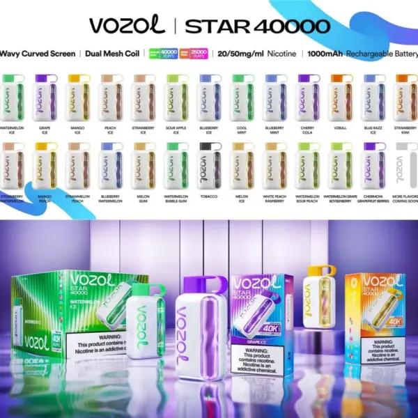 Vozol Star 40000 Puffs 40K Wegwerp Vape Winkel Gratis Verzending