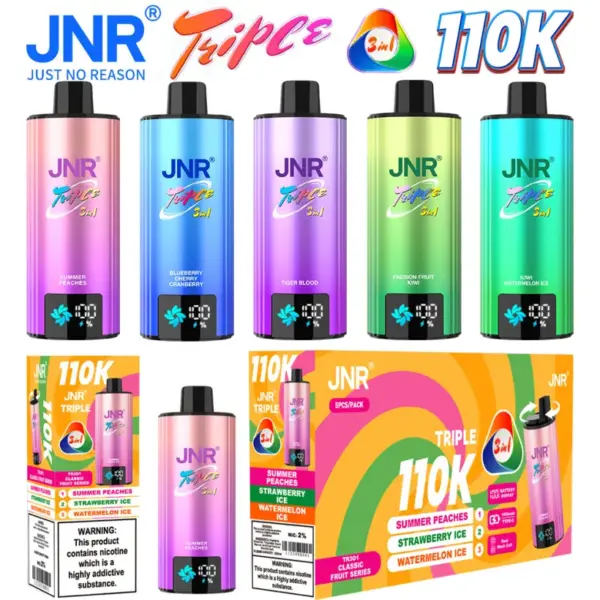 Puff JNR 110K Puffs Triple 3 in 1 Wegwerp Vape 110000 Gratis Verzending