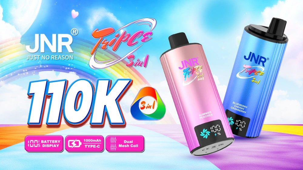 Puff JNR 110K Puffs Triple 3 in 1 Wegwerp Vape 110000 Gratis Verzending