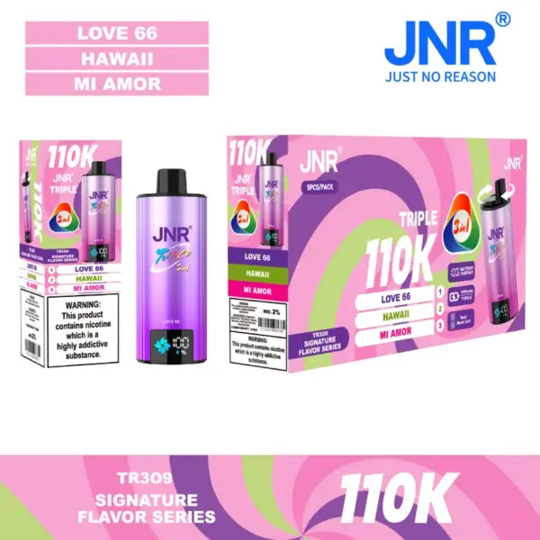 Puff JNR 110K Puffs Triple 3 in 1 Wegwerp Vape 110000 Gratis Verzending