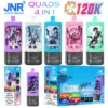 Puff JNR 120K Quads 120000 Puffs 4 in 1 Wegwerp Vape Winkel Groothandel Gratis Verzending