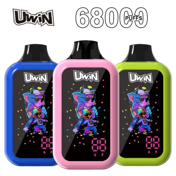Uwin 68k Trekjes 68000 Wegwerp Vape Met Slim Scherm Winkel Gratis Verzending