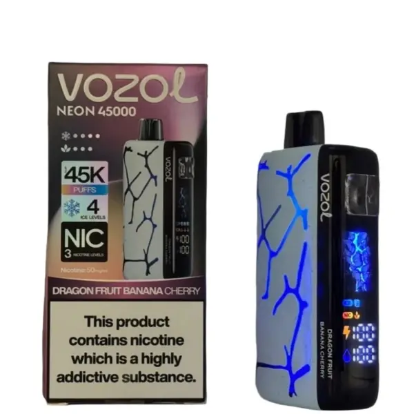 Vozol Neon 45000 Trekjes 45k Ice Control Wegwerp Vape EU Magazijn