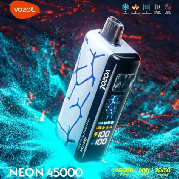 Vozol Neon 45000 Trekjes 45k Ice Control Wegwerp Vape EU Magazijn