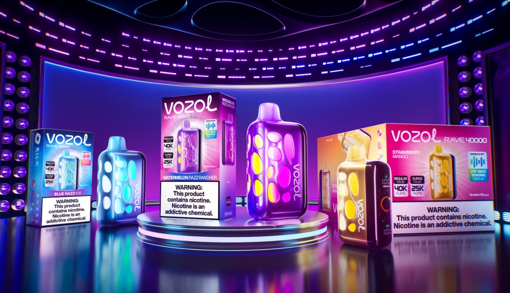 Vozol Rave 40000 Puffs 40K Wegwerp Vape Dual Power Modus Gratis Verzending EU Magazijn